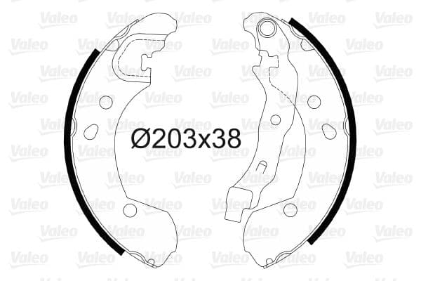 Set saboti frana VALEO 564099