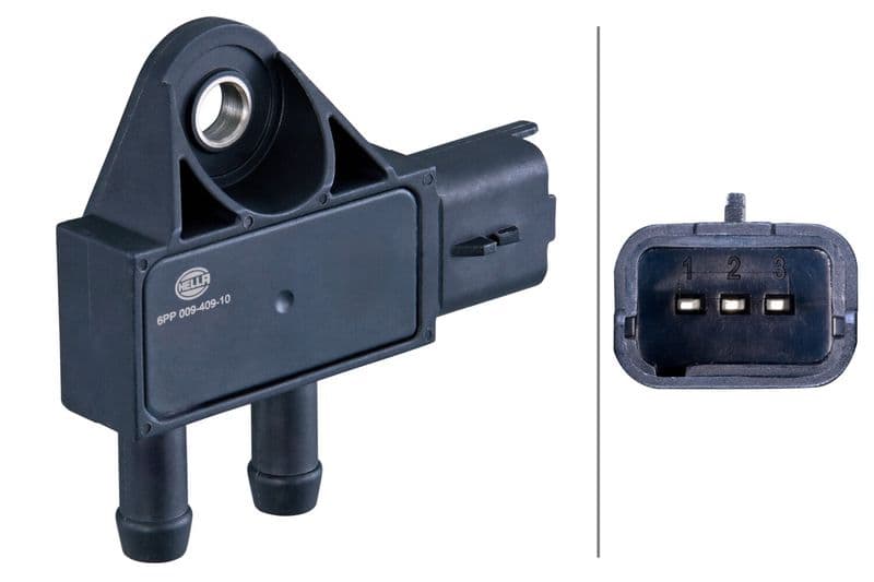 Senzor, presiune gaze evacuare HELLA 6PP 009 409-101
