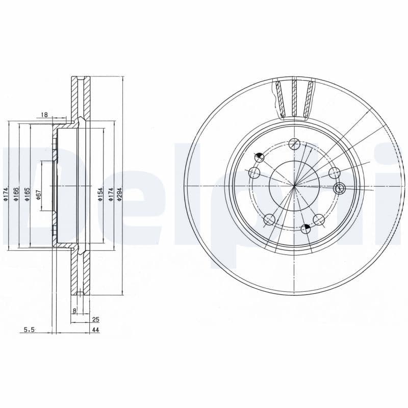 Disc frana DELPHI BG2772