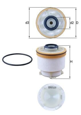 filtru combustibil MAHLE KX 586D