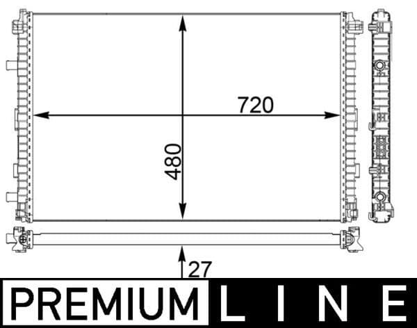 Radiator temperatura scazuta, intercooler MAHLE BEHR *** PREMIUM LINE *** CIR 24 000P
