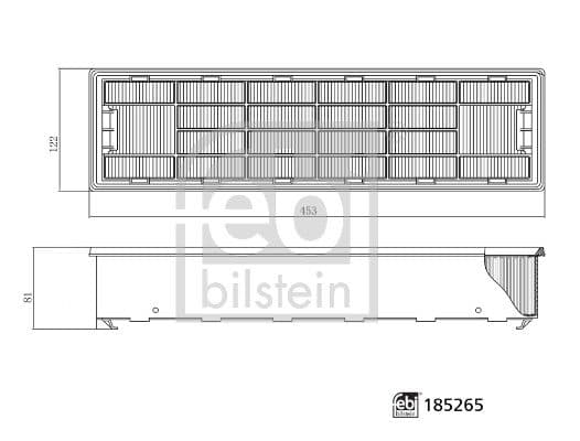 Filtru, aer habitaclu FEBI BILSTEIN 185265