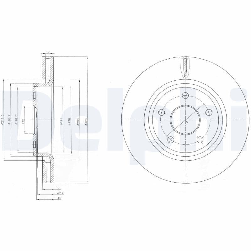 Disc frana DELPHI BG9058