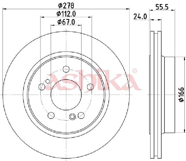 Disc frana ASHIKA 61-00-0506