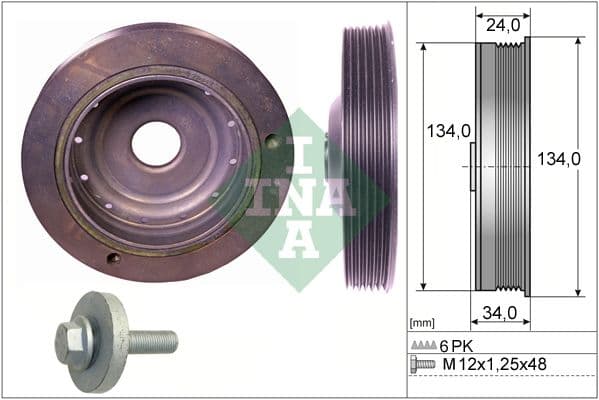 Fulie curea, arbore cotit Schaeffler INA 544 0091 20
