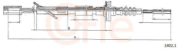 Cablu ambreiaj COFLE 1402.1