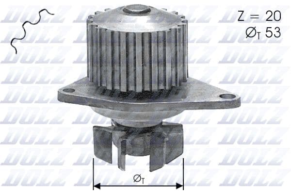 Pompă de apă, răcire motor DOLZ C110