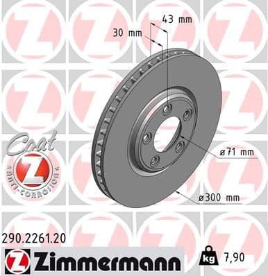 Disc frana ZIMMERMANN COAT Z 290.2261.20