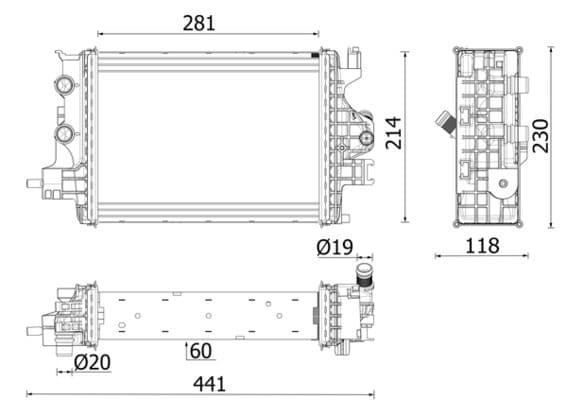 Radiator, racire motor MAHLE BEHR *** PREMIUM LINE *** CR 2634 000P