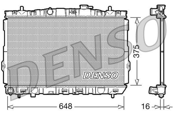 Radiator, racire motor DENSO DRM41001
