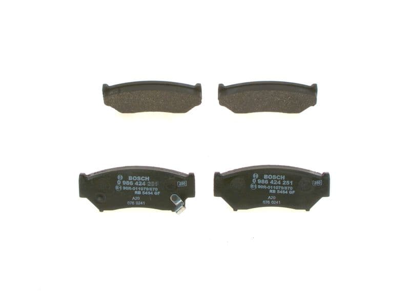 set placute frana,frana disc BOSCH 0 986 424 251