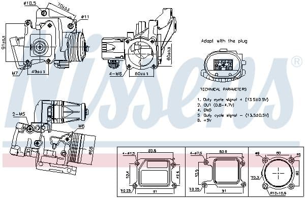 Supapa EGR NISSENS ** FIRST FIT ** 98387