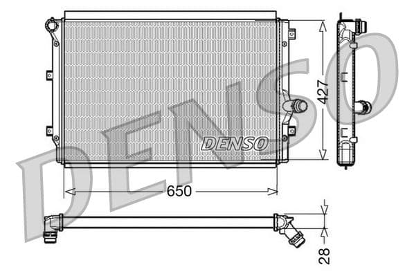 Radiator, racire motor DENSO DRM32017