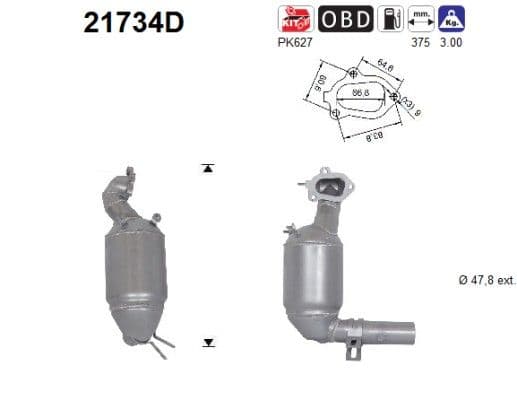 Catalizator AS-PL 21734D