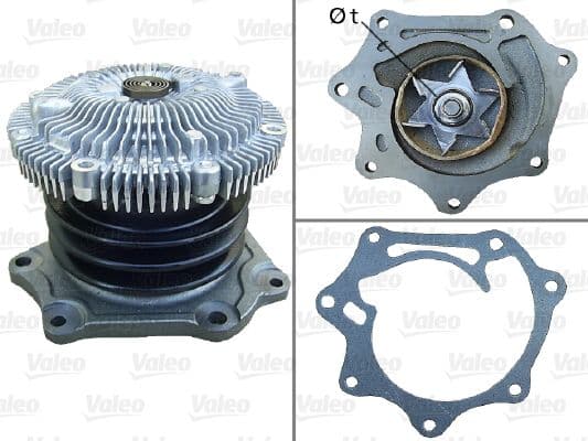 Pompă de apă, răcire motor VALEO 506733