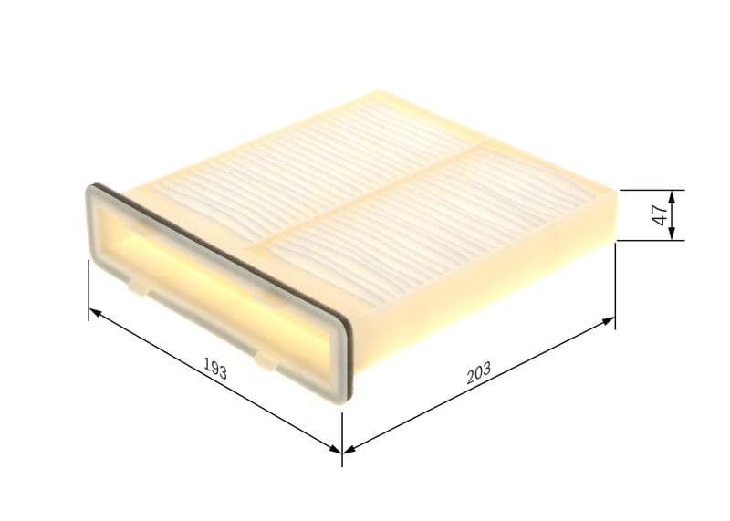 Filtru, aer habitaclu BOSCH 1 987 435 037