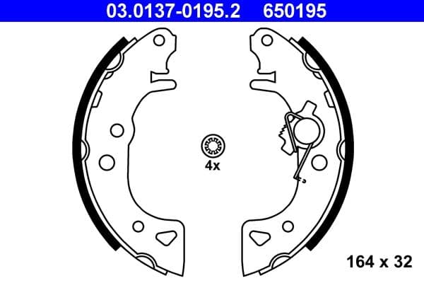 Set saboti frana ATE 03.0137-0195.2