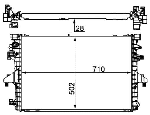 Radiator, racire motor MAHLE BEHR CR 1792 000S
