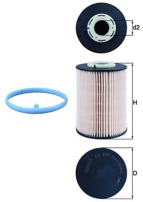 filtru combustibil MAHLE KX 393D