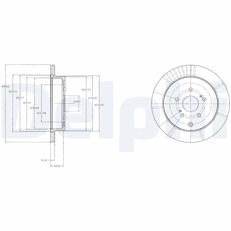 Disc frana DELPHI BG4329