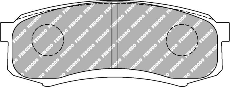 set placute frana,frana disc FERODO FCP1021H