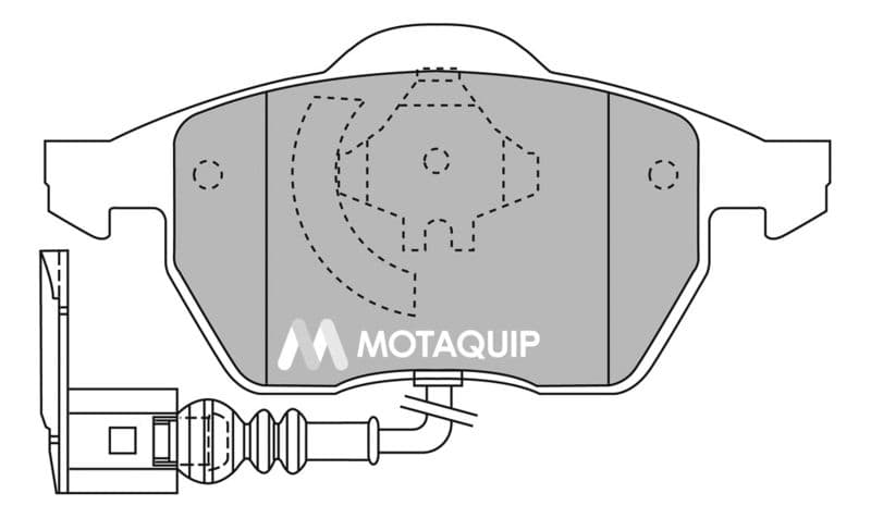 set placute frana,frana disc MOTAQUIP LVXL1125