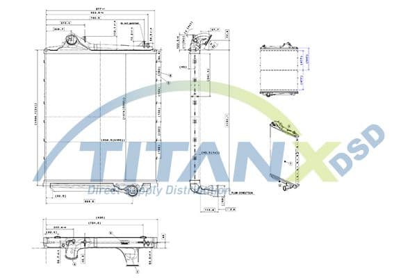Intercooler, compresor TITANX IX129007