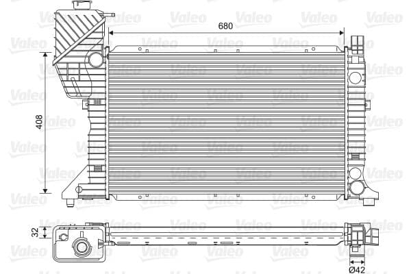 Radiator, racire motor VALEO 701589
