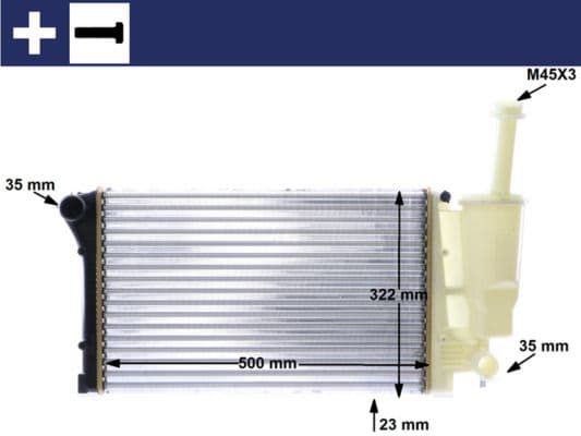 Radiator, racire motor MAHLE BEHR CR 1451 000S