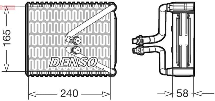 Evaporator, aer conditionat DENSO DEV09080