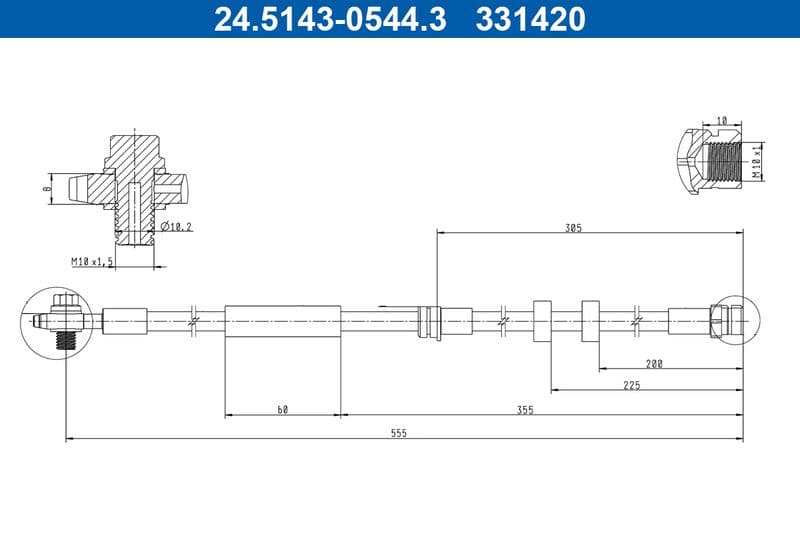 Furtun frana ATE 24.5143-0544.3