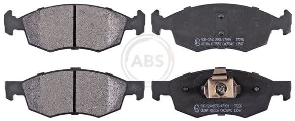 set placute frana,frana disc ABS 37286