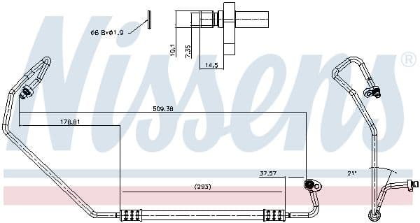 conducta inalta presiune,aer conditionat NISSENS 849739