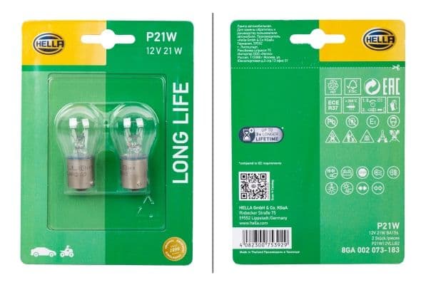 Bec, semnalizator HELLA LONG LIFE UP TO 3x LONGER LIFETIME 8GA 002 073-183