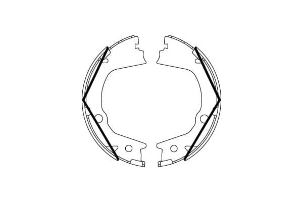 Set saboti frana, frana de mana TRW GS8859