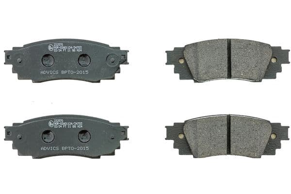 set placute frana,frana disc AISIN BPTO-2015