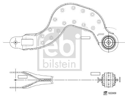 Brat, suspensie roata FEBI BILSTEIN 185909
