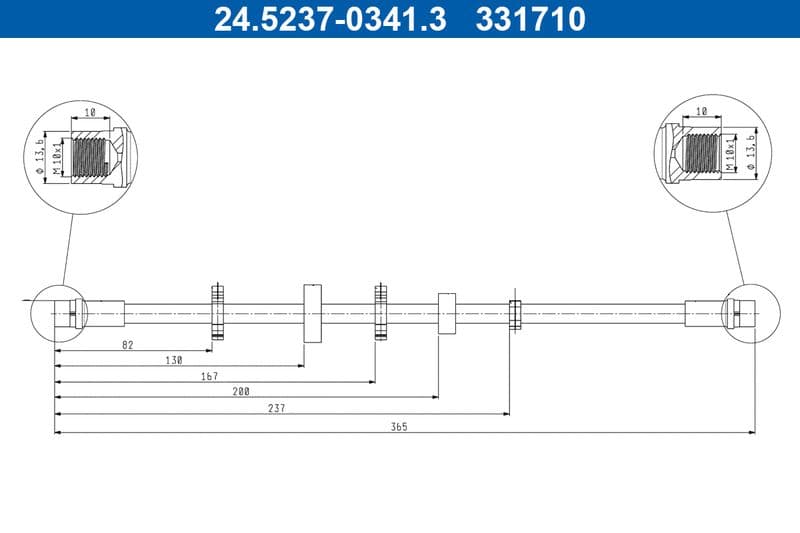 Furtun frana ATE 24.5237-0341.3