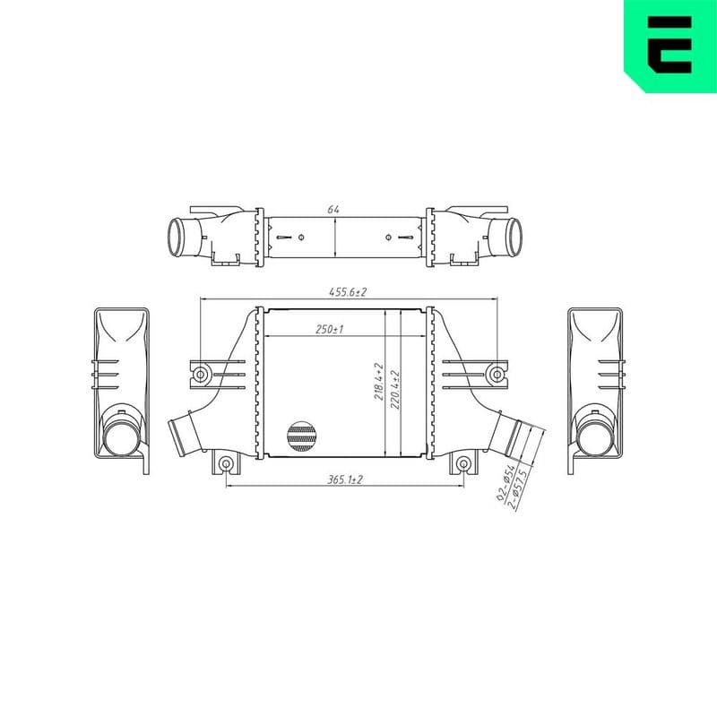 Intercooler, compresor ERA 672049