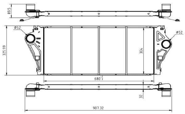 Intercooler, compresor MTR 13054788
