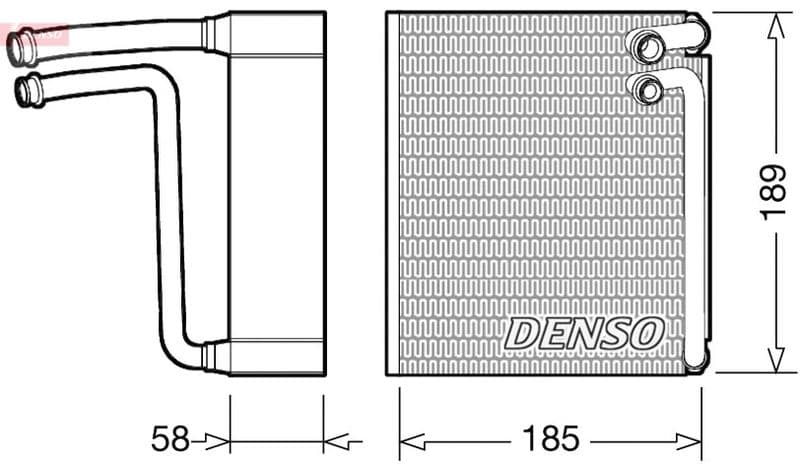 Evaporator, aer conditionat DENSO DEV09025