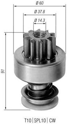Pinion electromotor MAGNETI MARELLI 940113020153