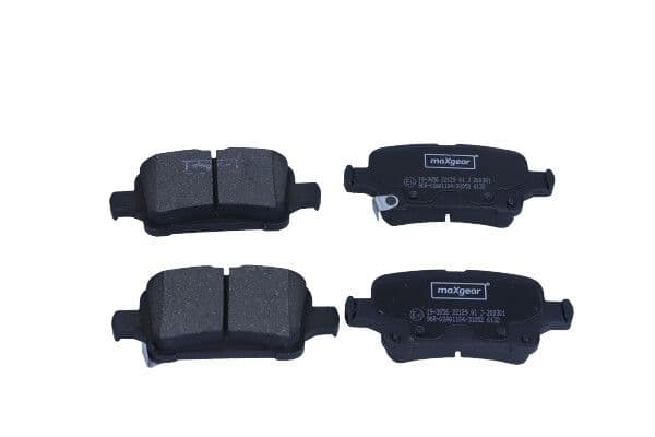 set placute frana,frana disc MAXGEAR 19-3656