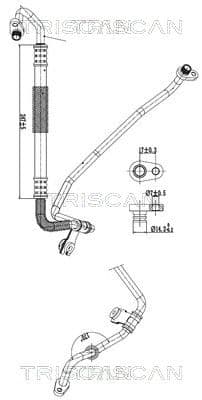 conducta presiune variabila,aer conditionat TRISCAN 9010 28029
