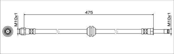 Furtun frana METZGER AUTOTEILE 4111773