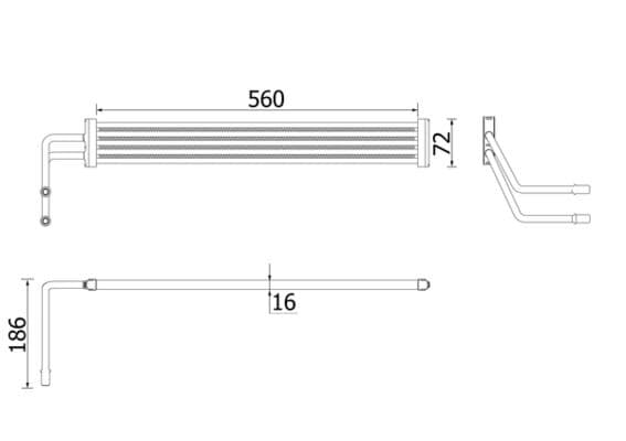 Radiator racire ulei, sistem directie MAHLE BEHR *** PREMIUM LINE *** CLC 93 000P