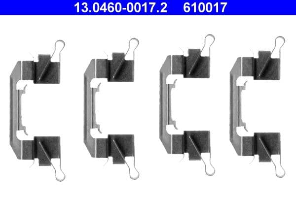 Set accesorii, placute frana ATE 13.0460-0017.2