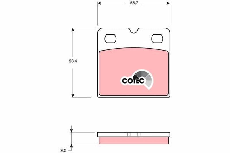set placute de frana,frana de parcare cu disc TRW COTEC GDB1641