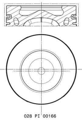 Piston MAHLE 028 PI 00166 000
