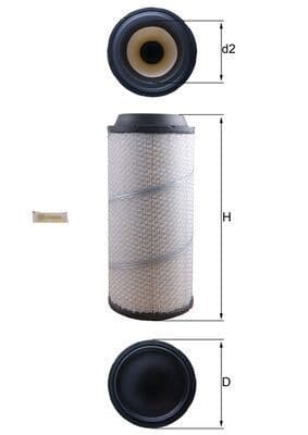 Filtru aer MAHLE LX 1673